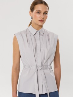 Блузка без рукавов в сером цвете Priz(фото3)