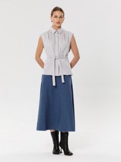 Блузка без рукавов в сером цвете Priz(фото2)