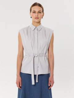 Блузка без рукавов в сером цвете Priz(фото5)