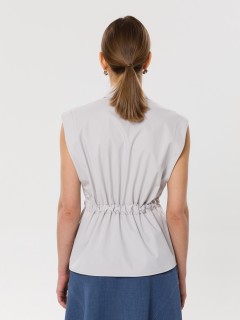 Блузка без рукавов в сером цвете Priz(фото7)