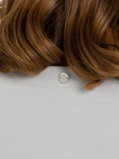 Футболка с эффектом многослойности в бледно-зелёном цвете Priz(фото7)