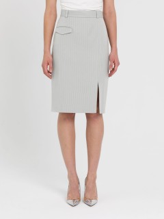 Юбка бледно-зелёная в тонкую полоску Priz(фото3)