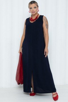 Сарафан длинный в тёмно-синем цвете Agata