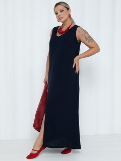 Сарафан длинный в тёмно-синем цвете Agata(фото5)