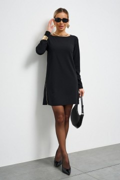 Платье чёрное с молниями Jetty(фото4)