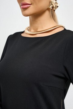 Платье чёрное с молниями Jetty(фото6)