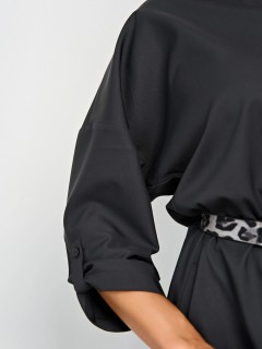 Платье чёрное с карманами Jetty(фото9)