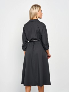 Платье чёрное с карманами Jetty(фото7)