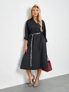 Платье чёрное с карманами Jetty(фото8)