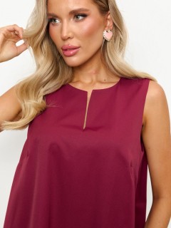 Платье без рукавов винного цвета Jetty(фото3)