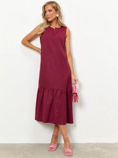 Платье без рукавов винного цвета Jetty(фото6)