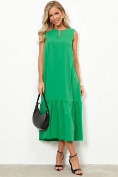 Платье без рукавов зелёного цвета Jetty