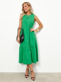 Платье без рукавов зелёного цвета Jetty(фото4)