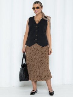 Юбка в горошек из шифона Agata(фото2)