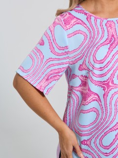 Блузка голубая с принтом Dora(фото7)