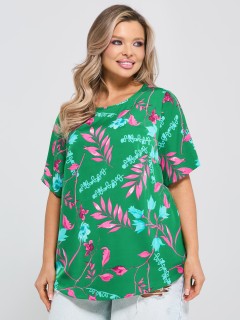 Блузка зелёная с принтом Dora(фото3)