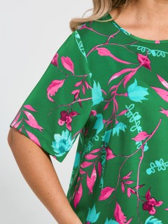 Блузка зелёная с принтом Dora(фото8)