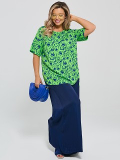 Блузка ярко-зелёная с принтом Dora(фото6)