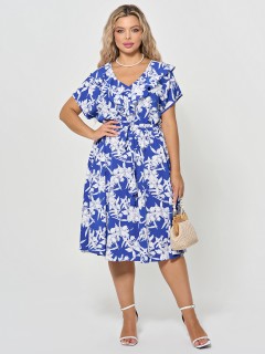 Платье синее с кулиской Dora(фото8)