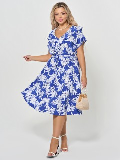 Платье синее с кулиской Dora(фото7)