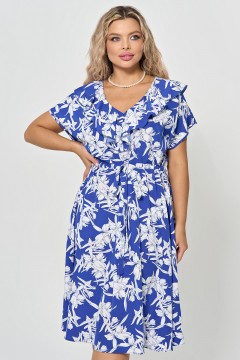 Платье синее с кулиской Dora(фото2)