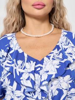 Платье синее с кулиской Dora(фото4)