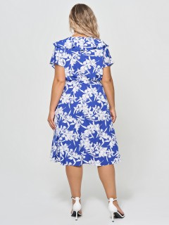 Платье синее с кулиской Dora(фото10)