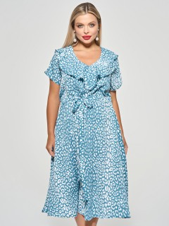 Платье бирюзовое с кулиской Dora(фото3)