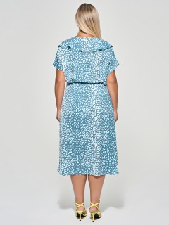 Платье бирюзовое с кулиской Dora(фото7)