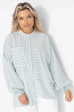 Рубашка в полоску асимметричного кроя Charutti