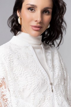 Бомбер кружевной с вышивкой Charutti(фото4)