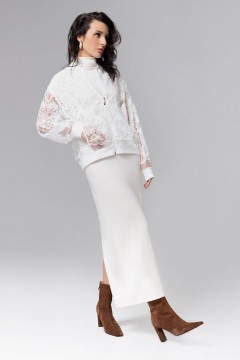 Бомбер кружевной с вышивкой Charutti(фото2)