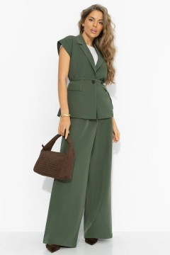 Жилет оверсайз цвета хаки Charutti(фото2)