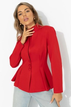Жакет красный приталенного силуэта Charutti