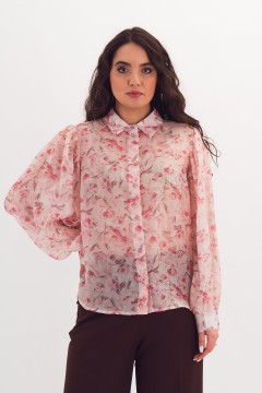 Блузка розовая со съёмным бантом Braslava(фото6)