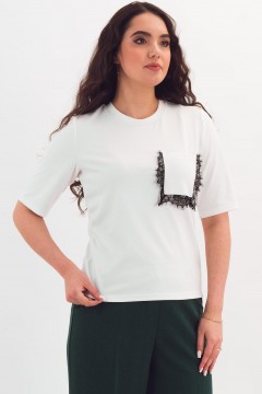 Футболка трикотажная белая Braslava