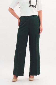 Брюки классические тёмно-зелёного цвета Braslava(фото2)