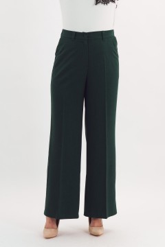 Брюки классические тёмно-зелёного цвета Braslava(фото3)