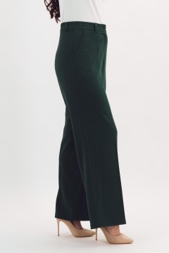 Брюки классические тёмно-зелёного цвета Braslava(фото5)