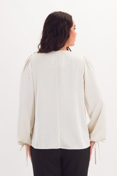 Блузка атласная с длинными рукавами Braslava(фото7)