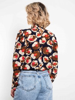 Блуза с бантом и цветочным принтом Kosmos(фото5)