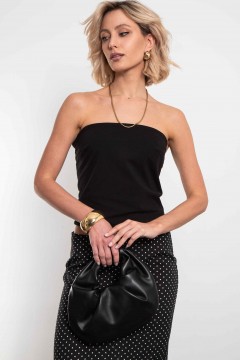 Топ-бондо трикотажный чёрного цвета Kosmos