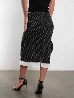 Юбка чёрная в горошек Kosmos(фото5)