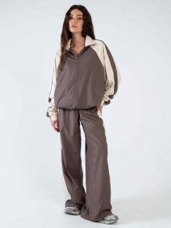 Олимпийка коричневая из премиальной курточной ткани Kosmos(фото2)