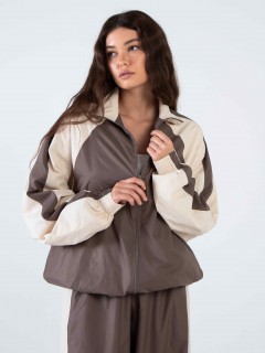 Олимпийка коричневая из премиальной курточной ткани Kosmos(фото3)