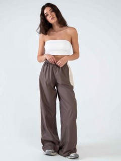 Брюки-трансформеры коричневые из премиальной курточной ткани Kosmos(фото2)