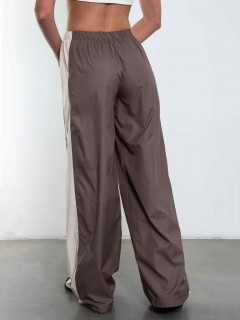 Брюки-трансформеры коричневые из премиальной курточной ткани Kosmos(фото6)