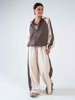 Брюки-трансформеры бежевые из премиальной курточной ткани Kosmos(фото2)