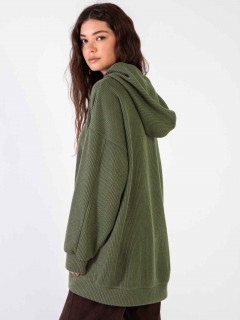Худи из вязанного трикотажа в цвете хаки Kosmos(фото6)
