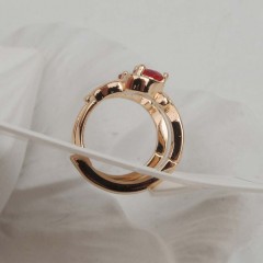 Серьги с замком кольцо Rada(фото2)